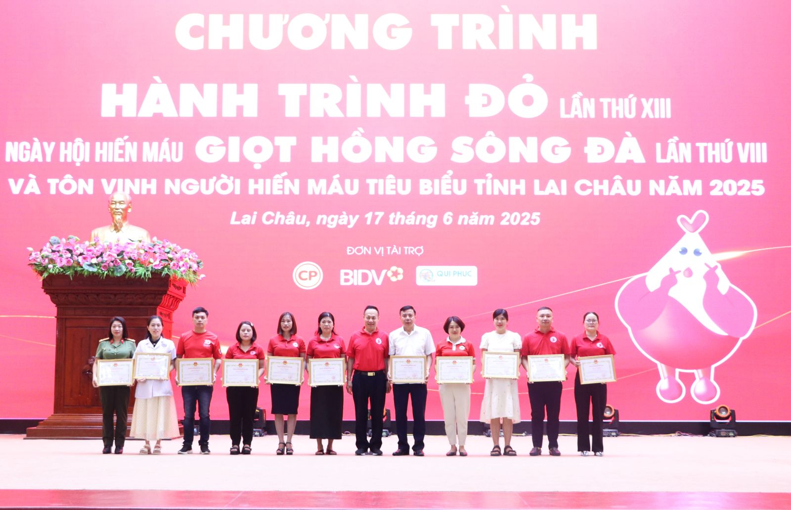 Chương trình Hành trình Đỏ lần thứ XIII, Ngày hội hiến máu “Giọt hồng Sông Đà” lần thứ VIII và tôn vinh người hiến máu tiêu biểu tỉnh Lai Châu năm 2025