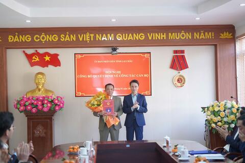 Lai Châu: Công bố Quyết định bổ nhiệm Phó Giám đốc, giao quyền Giám đốc Ban Quản lý dự án Đầu tư xây dựng các công trình Nông nghiệp và Phát triển nông thôn