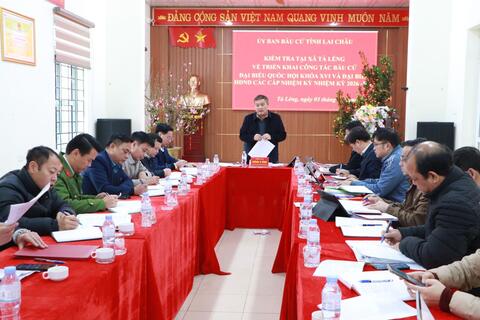 Phó Chủ tịch UBND tỉnh Giàng A Tính kiểm tra công tác triển khai bầu cử Đại biểu Quốc hội khóa XVI và đại biểu HĐND các cấp nhiệm kỳ 2026 - 2031 tại xã Tả Lèng, Bình Lư