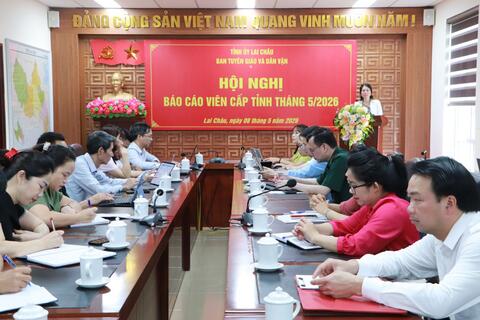 Hội nghị Báo cáo viên cấp tỉnh tháng 5/2026