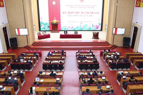 Thông qua 5 Nghị quyết tại Kỳ họp thứ ba mươi sáu (Kỳ họp chuyên đề) HĐND tỉnh khoá XV, nhiệm kỳ 2021 - 2026