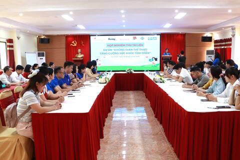 Họp nghiệm thu tài liệu Dự án “Không gian thể thao tăng cường sức khỏe tâm thần”