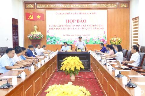 Lai Châu: Nhiều thông tin quan trọng được cung cấp tại Họp báo định kỳ quý I năm 2026