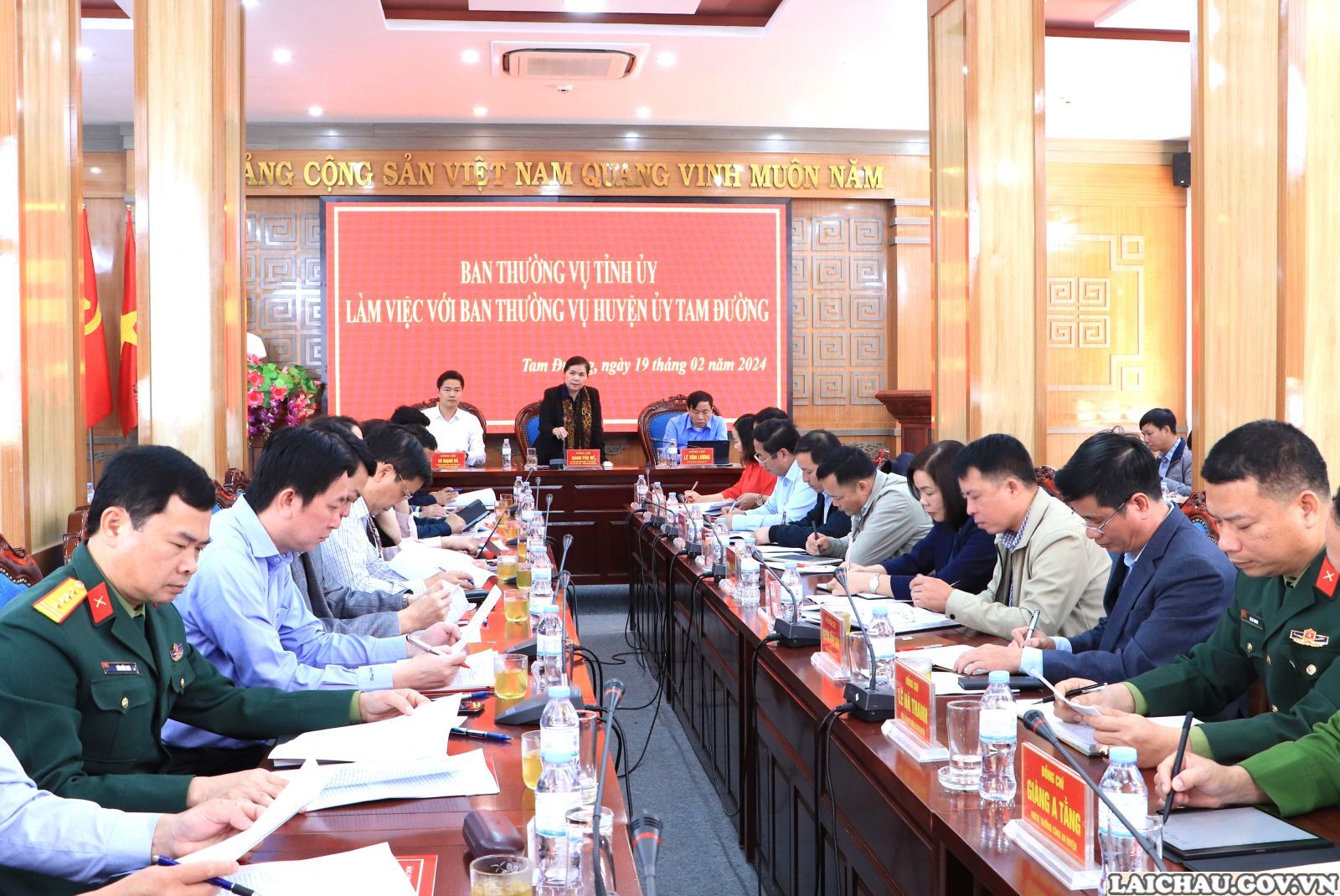 Đoàn công tác Ban Thường vụ Tỉnh ủy kiểm tra tình hình triển khai thực hiện nhiệm vụ tại huyện Tam Đường