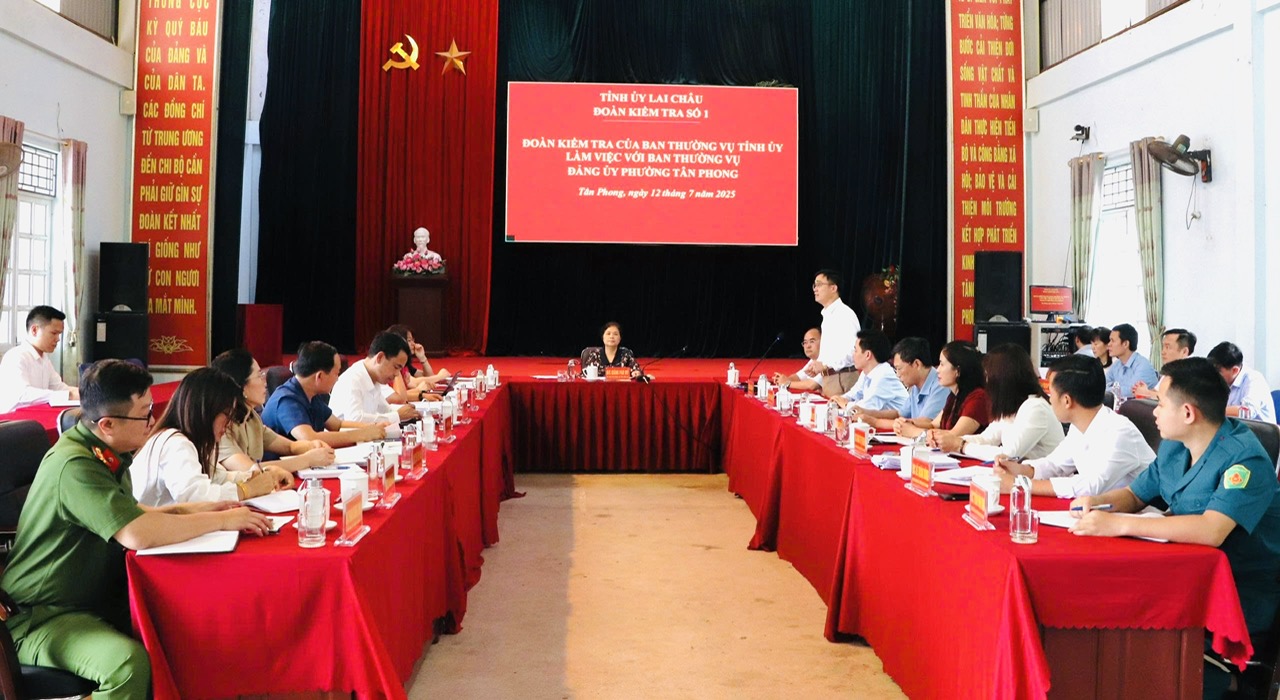 Bí thư Tỉnh ủy Giàng Páo Mỷ kiểm tra, nắm tình hình công tác tổ chức, hoạt động theo mô hình chính quyền địa phương 2 cấp tại phường Tân Phong