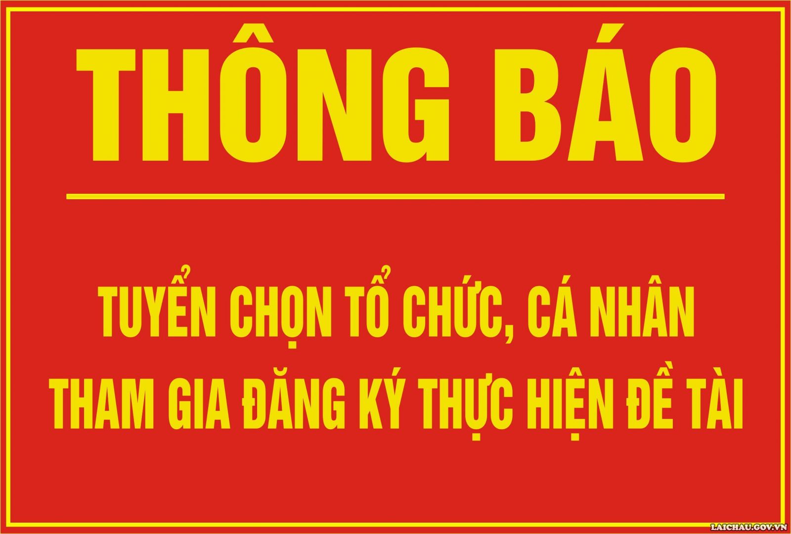 Thông báo tuyển chọn tổ chức, cá nhân thực hiện đề tài “Nghiên cứu giải pháp nâng cao chất lượng điều trị phản vệ trên địa bàn tỉnh Lai Châu”