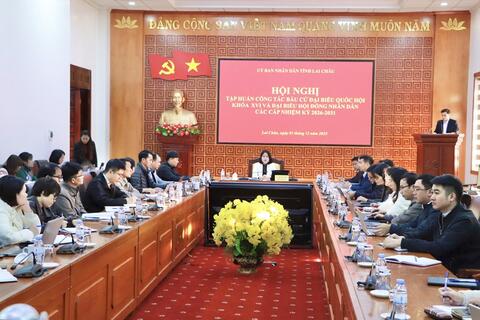 Tập huấn công tác bầu cử đại biểu Quốc hội khóa XVI và đại biểu HĐND các cấp nhiệm kỳ 2026 - 2031