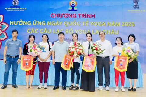Chương trình hưởng ứng Ngày quốc tế Yoga năm 2025 các câu lạc bộ Yoga Lai Châu