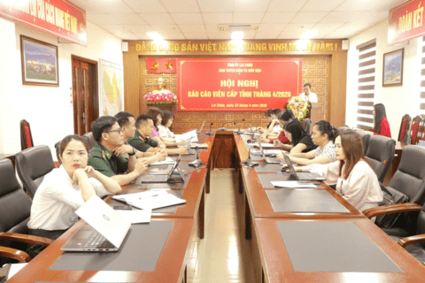 Hội nghị Báo cáo viên cấp tỉnh tháng 4/2026