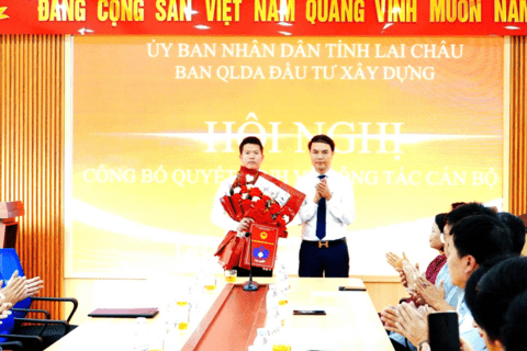 Đồng chí Lê Bá Sơn giữ chức Phó Giám đốc Ban Quản lý Dự án đầu tư xây dựng tỉnh