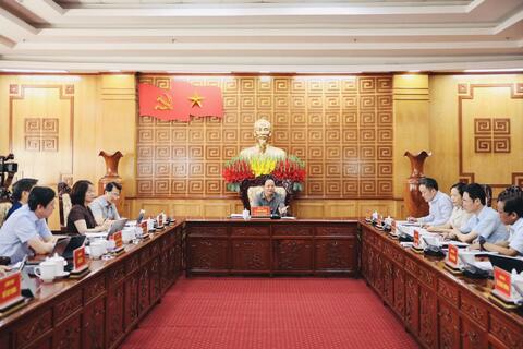 Thường trực Tỉnh ủy Lai Châu làm việc với Đảng ủy Sở Nông nghiệp và Môi trường về thực hiện nhiệm vụ quý I/2026