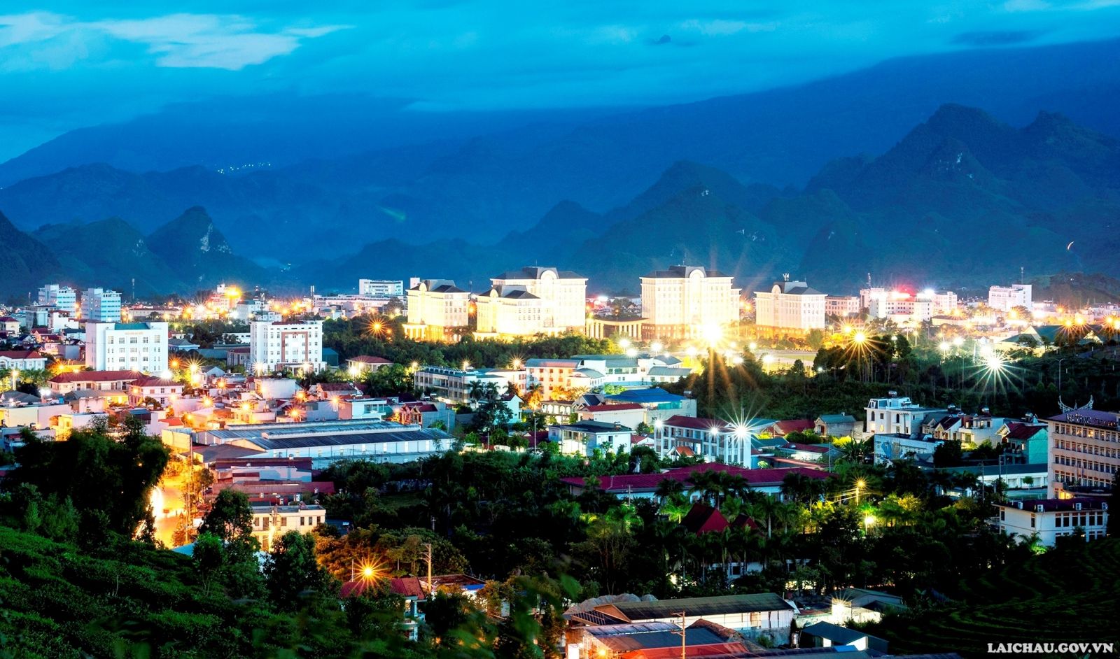 Thành phố Lai Châu ngày càng phát triển. (Ảnh: Nguyễn Thắng)