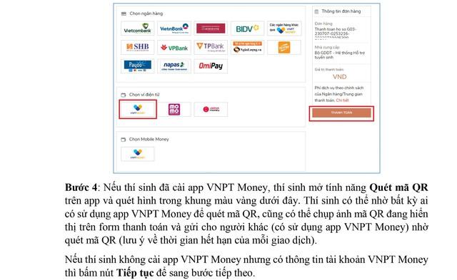 Hướng dẫn nộp lệ phí đăng ký xét tuyển đại học năm 2023 - Ảnh 16.