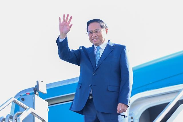 Thủ tướng Phạm Minh Chính tới Hoa Kỳ, bắt đầu chuyến công tác tham dự Tuần lễ Cấp cao Đại hội đồng LHQ và hoạt động song phương tại Hoa Kỳ - Ảnh 1.