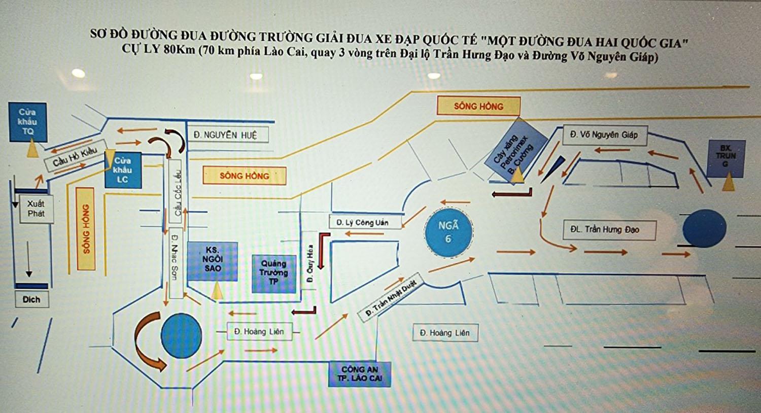 Sơ đồ đường đua phía Lào Cai (Việt Nam). A4.jpg