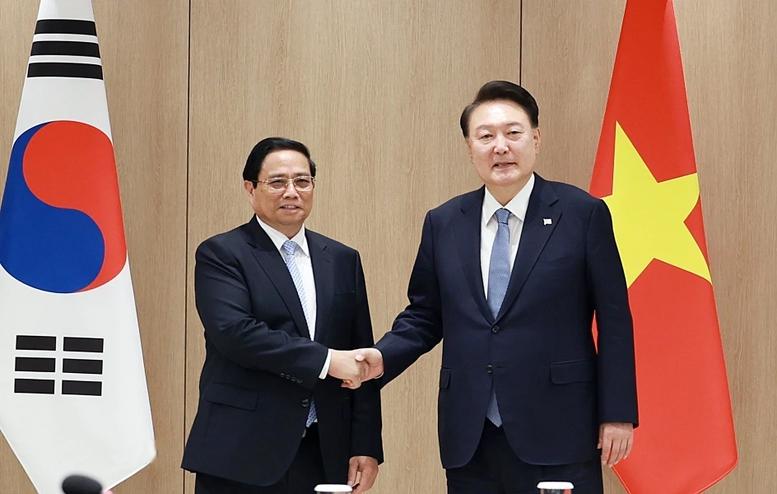 Báo chí Hàn Quốc đưa đậm thông tin về các cuộc gặp của Thủ tướng Phạm Minh Chính- Ảnh 1.