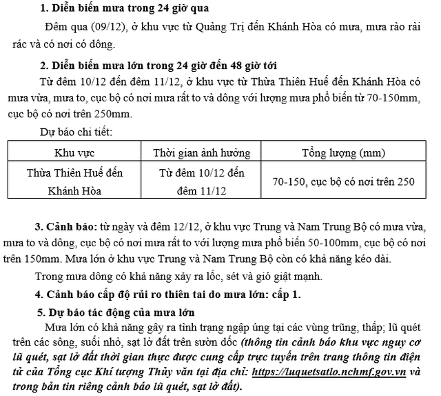 Tin KHÔNG KHÍ LẠNH, dự báo MƯA LỚN và các chỉ đạo ứng phó- Ảnh 1.