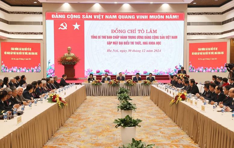 Tổng Bí thư Tô Lâm gửi gắm nhiều kỳ vọng đối với các trí thức, nhà khoa học- Ảnh 1.