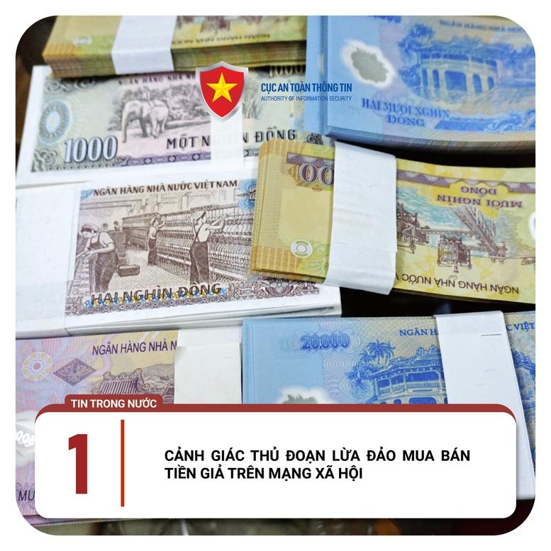 Lừa đảo mua bán tiền giả trên mạng xã hội- Ảnh 1.