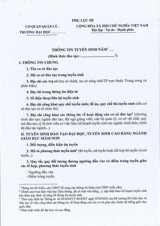 Thông tư 06/2025/TT-BGDĐT sửa đổi, bổ sung Quy chế tuyển sinh đại học, tuyển sinh cao đẳng Giáo dục Mầm non- Ảnh 9.