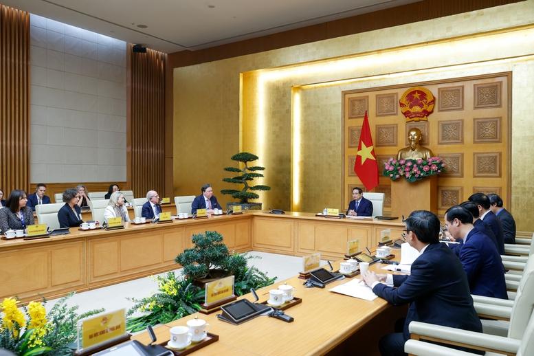 Thủ tướng Phạm Minh Chính tiếp đoàn 21 đại học hàng đầu Hoa Kỳ- Ảnh 2. Thủ tướng Phạm Minh Chính tiếp đoàn 21 đại học hàng đầu Hoa Kỳ- Ảnh 2.