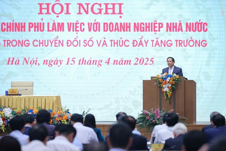 Thủ tướng: Doanh nghiệp nhà nước phải xông pha hơn nữa, tiên phong chuyển đổi số và thúc đẩy tăng trưởng- Ảnh 1. Thủ tướng: Doanh nghiệp nhà nước phải xông pha hơn nữa, tiên phong chuyển đổi số và thúc đẩy tăng trưởng- Ảnh 1.