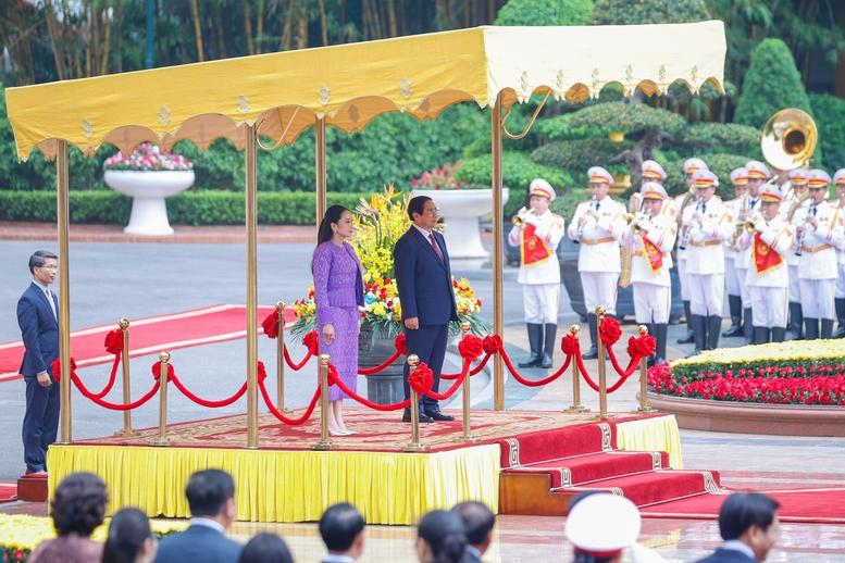 Thủ tướng Phạm Minh Chính chủ trì lễ đón chính thức Thủ tướng Thái Lan thăm Việt Nam- Ảnh 1. Thủ tướng Phạm Minh Chính chủ trì lễ đón chính thức Thủ tướng Thái Lan thăm Việt Nam- Ảnh 1.