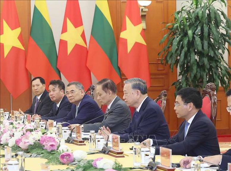 Tổng Bí thư Tô Lâm tiếp Tổng thống Lithuania- Ảnh 3. Tổng Bí thư Tô Lâm tiếp Tổng thống Lithuania- Ảnh 3.