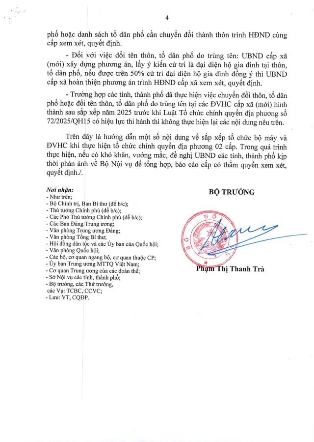 Công văn 4168/BNV-CQĐ: Hướng dẫn nhân sự UBND cấp tỉnh, cấp xã; Quy chế làm việc mẫu của UBND cấp xã (mới)...- Ảnh 4.