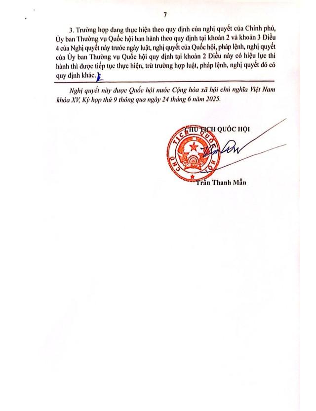 TOÀN VĂN: Nghị quyết 206/2025/QH15 về cơ chế đặc biệt xử lý khó khăn, vướng mắc do quy định của pháp luật- Ảnh 7.