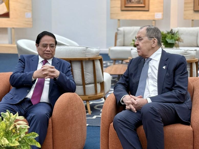 Thủ tướng Phạm Minh Chính tiếp xúc lãnh đạo các nước, tổ chức quốc tế nhân dịp Hội nghị Thượng đỉnh BRICS mở rộng- Ảnh 4.
