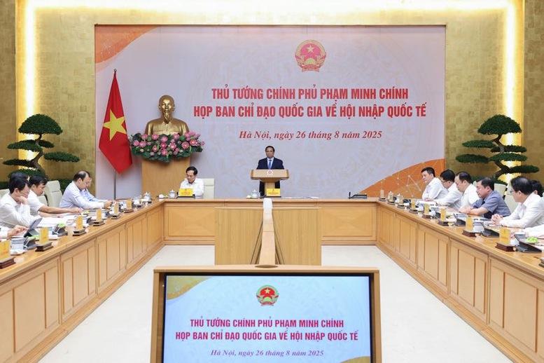 Thủ tướng: Khẩn trương trình Quốc hội cơ chế, chính sách đặc biệt, đột phá thực hiện hội nhập quốc tế- Ảnh 1. Thủ tướng: Khẩn trương trình Quốc hội cơ chế, chính sách đặc biệt, đột phá thực hiện hội nhập quốc tế- Ảnh 1.