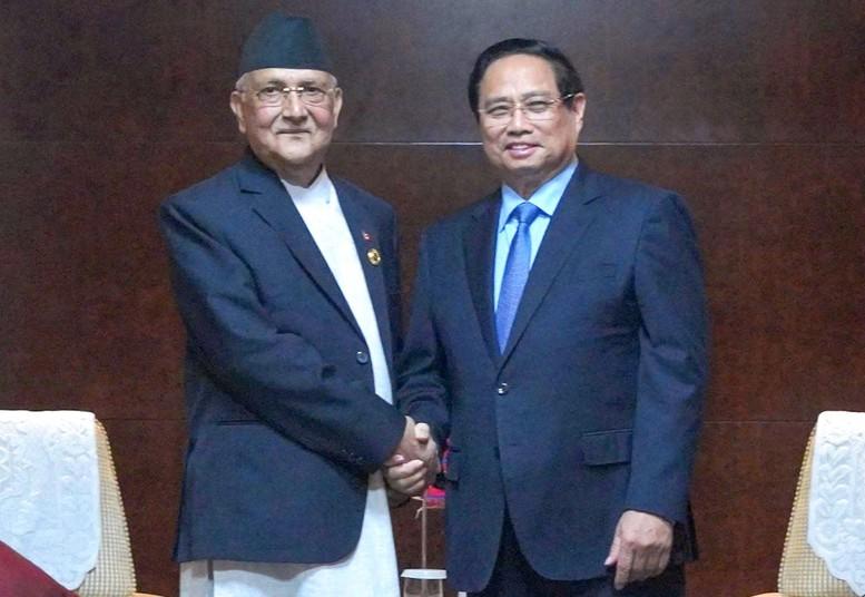 Thủ tướng Nepal: Mong muốn tham khảo kinh nghiệm Việt Nam trong phát triển đất nước- Ảnh 1. Thủ tướng Nepal: Mong muốn tham khảo kinh nghiệm Việt Nam trong phát triển đất nước- Ảnh 1.