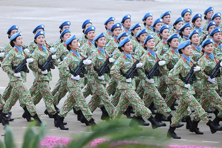 Chùm ảnh: Các khối diễu binh của quân đội nhân dân Việt Nam tại A80- Ảnh 15.