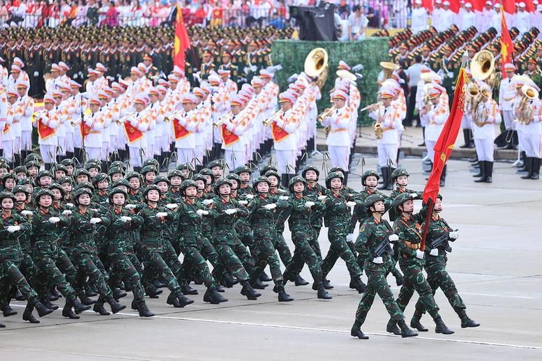 Chùm ảnh: Các khối diễu binh của quân đội nhân dân Việt Nam tại A80- Ảnh 21.