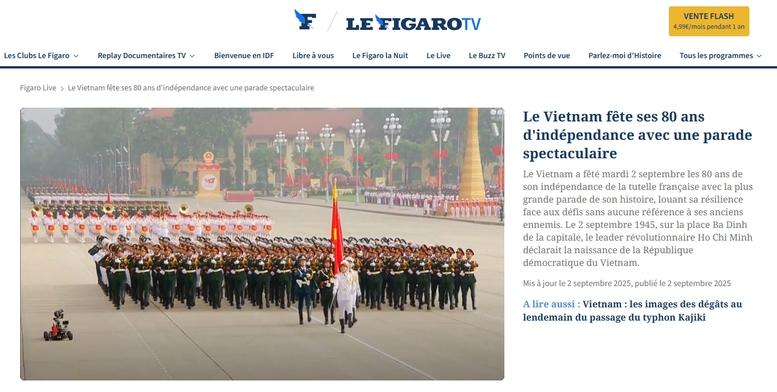 80 năm Quốc khánh: Dấu ấn sự kiện trọng đại qua góc nhìn truyền thông quốc tế- Ảnh 1. 80 năm Quốc khánh: Dấu ấn sự kiện trọng đại qua góc nhìn truyền thông quốc tế- Ảnh 1.
