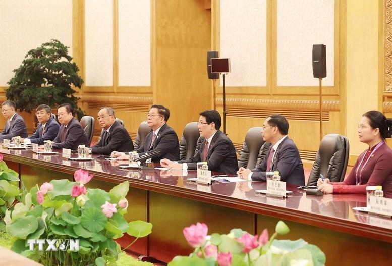 Chủ tịch nước Lương Cường hội đàm với Tổng Bí thư, Chủ tịch nước Trung Quốc Tập Cận Bình- Ảnh 4.