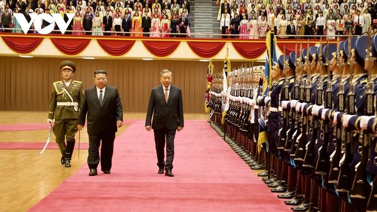 Lễ đón Tổng Bí thư Tô Lâm thăm cấp Nhà nước Cộng hòa Dân chủ Nhân dân Triều Tiên- Ảnh 2.