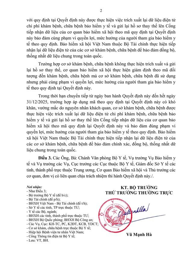 Quyết định 3276/QĐ-BYT: Danh mục mã đối tượng đến khám, chữa bệnh BẢO HIỂM Y TẾ- Ảnh 3. Quyết định 3276/QĐ-BYT: Danh mục mã đối tượng đến khám, chữa bệnh BẢO HIỂM Y TẾ- Ảnh 3.