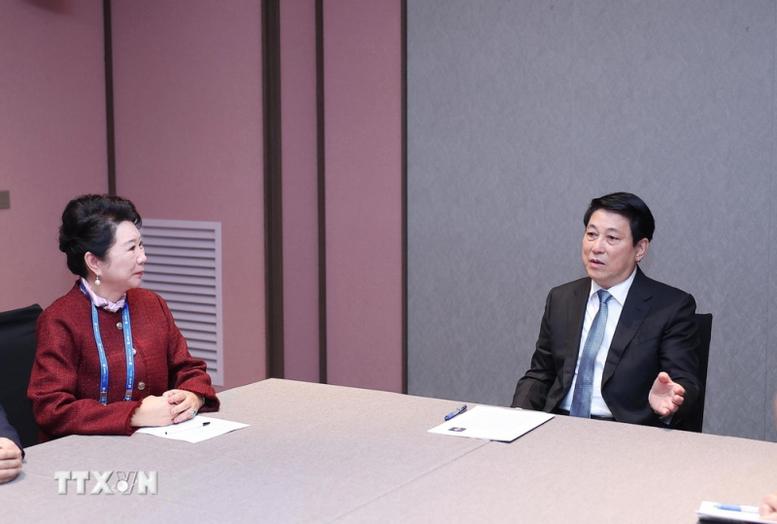 Tuần lễ cấp cao APEC 2025: Chủ tịch nước Lương Cường tiếp và làm việc với các Tập đoàn lớn- Ảnh 1. Tuần lễ cấp cao APEC 2025: Chủ tịch nước Lương Cường tiếp và làm việc với các Tập đoàn lớn- Ảnh 1.