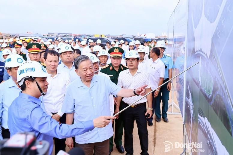 Tổng Bí thư Tô Lâm kiểm tra Dự án Sân bay Long Thành- Ảnh 1.