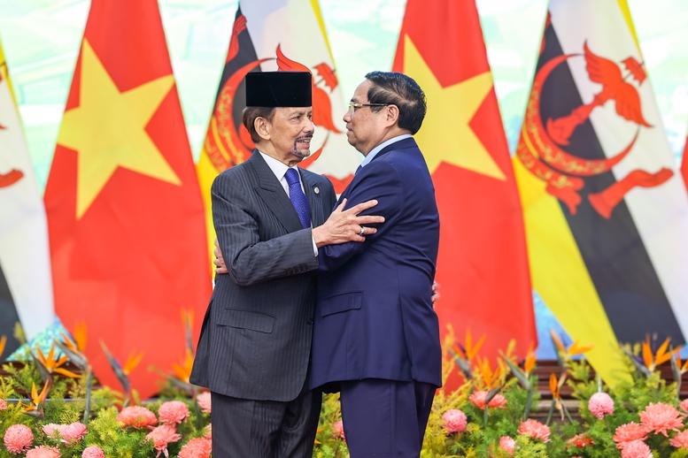 Thủ tướng Phạm Minh Chính hội kiến Quốc vương Brunei- Ảnh 2. Thủ tướng Phạm Minh Chính hội kiến Quốc vương Brunei- Ảnh 2.