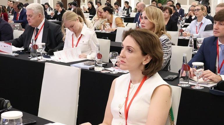 Đại diện doanh nghiệp Nga tham dự Diễn đàn Doanh nghiệp Hà Nội-Moskva. Ảnh: Anh Minh img-2103.jpg