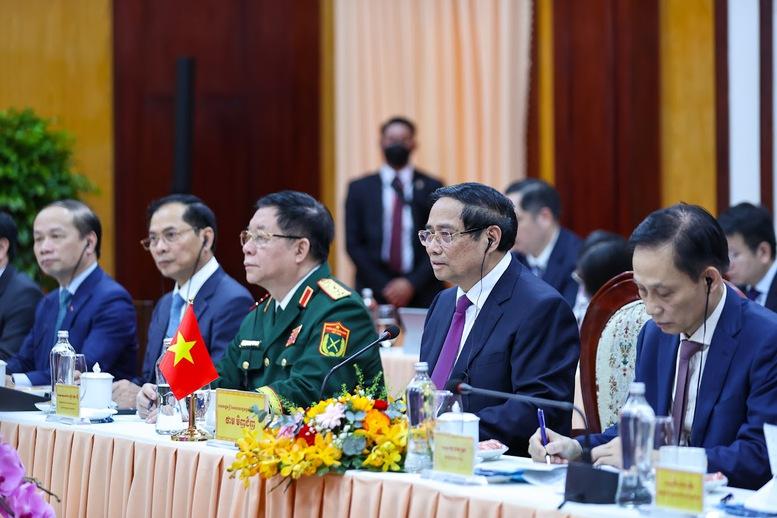 Thủ tướng Phạm Minh Chính hội đàm với Thủ tướng Campuchia Hun Manet- Ảnh 2.