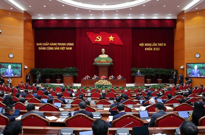 Thông cáo báo chí ngày làm việc thứ nhất Hội nghị Trung ương 15, khoá XIII- Ảnh 1.
