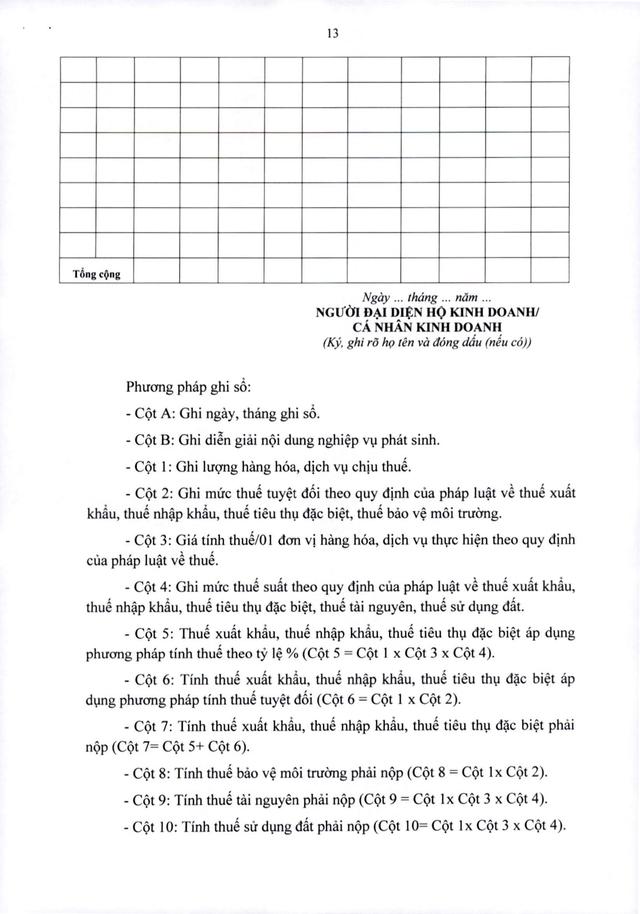 TOÀN VĂN: Thông tư 152/2025/TT-BTС hướng dẫn kế toán cho các hộ kinh doanh, cá nhân kinh doanh- Ảnh 14.