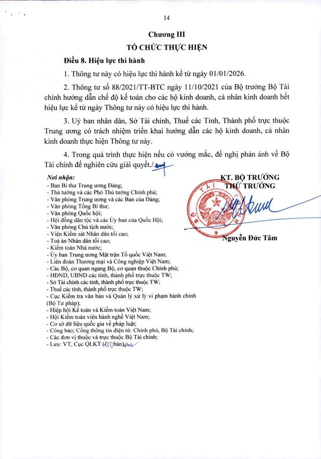 TOÀN VĂN: Thông tư 152/2025/TT-BTС hướng dẫn kế toán cho các hộ kinh doanh, cá nhân kinh doanh- Ảnh 15.