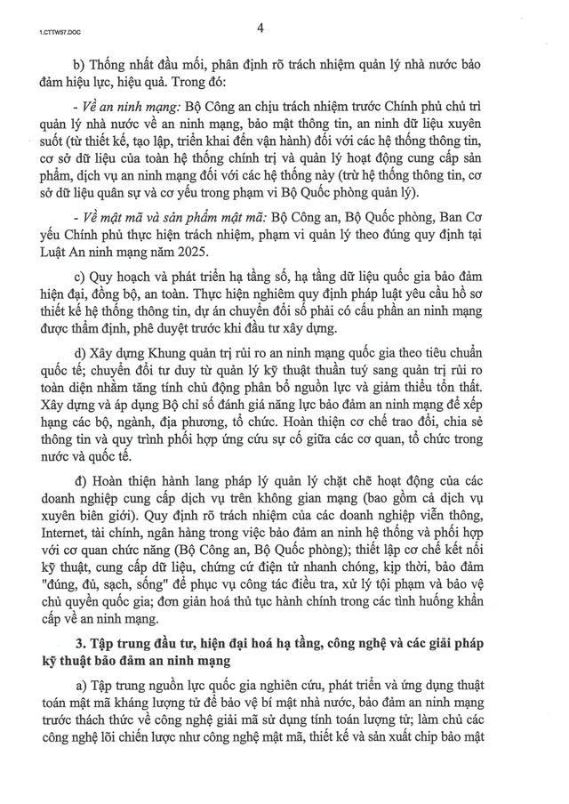 Chỉ thị 57-CT/TW của Ban Bí thư về tăng cường bảo đảm an ninh mạng, bảo mật thông tin, an ninh dữ liệu trong hệ thống chính trị- Ảnh 4.