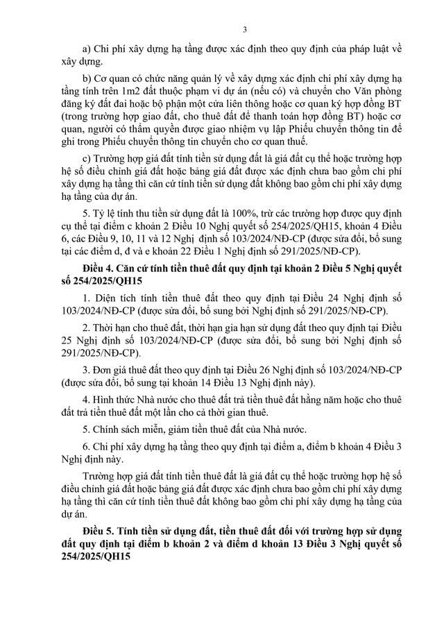 TOÀN VĂN: Nghị định 50/2026/NĐ-CP quy định chi tiết Nghị quyết 254/2025/QH15 tháo gỡ khó khăn, vướng mắc về tiền sử dụng đất, tiền thuê đất- Ảnh 5.