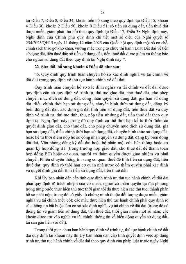 TOÀN VĂN: Nghị định 50/2026/NĐ-CP quy định chi tiết Nghị quyết 254/2025/QH15 tháo gỡ khó khăn, vướng mắc về tiền sử dụng đất, tiền thuê đất- Ảnh 30.